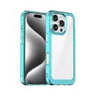 For iPhone 16 Pro Colorful Series Acrylic + TPU Phone Case(Transparent Blue) - 1