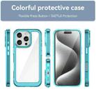 For iPhone 16 Pro Colorful Series Acrylic + TPU Phone Case(Transparent Blue) - 2