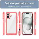 For iPhone 16 Plus Colorful Series Acrylic + TPU Phone Case(Red) - 2