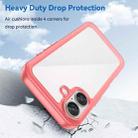 For iPhone 16 Plus Colorful Series Acrylic + TPU Phone Case(Red) - 3