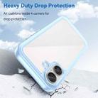 For iPhone 16 Plus Colorful Series Acrylic + TPU Phone Case(Blue) - 3