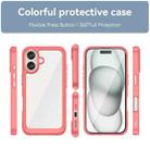 For iPhone 16 Colorful Series Acrylic + TPU Phone Case(Red) - 2