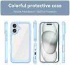 For iPhone 16 Colorful Series Acrylic + TPU Phone Case(Blue) - 2