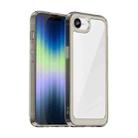 For iPhone SE 2024 Colorful Series Acrylic + TPU Phone Case(Transparent Grey) - 1