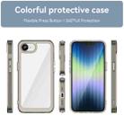For iPhone SE 2024 Colorful Series Acrylic + TPU Phone Case(Transparent Grey) - 2