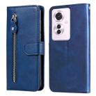 For OPPO Reno11 F Global / F25 Pro Global Fashion Calf Texture Zipper Leather Phone Case(Blue) - 1