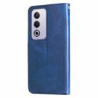 For OPPO A3 Pro 5G Global / India Fashion Calf Texture Zipper Leather Phone Case(Blue) - 3