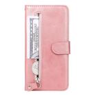 For OPPO Reno12 F 4G Fashion Calf Texture Zipper Leather Phone Case(Rose Gold) - 2