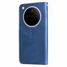 For OPPO Find X8 Fashion Calf Texture Zipper Leather Phone Case(Blue) - 3