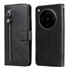 For OPPO Find X8 Pro Fashion Calf Texture Zipper Leather Phone Case(Black) - 1