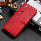 For OPPO F29 5G Global Fashion Calf Texture Zipper Leather Phone Case(Red) - 2