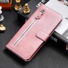 For OPPO F29 5G Global Fashion Calf Texture Zipper Leather Phone Case(Rose Gold) - 2