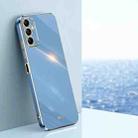 For Samsung Galaxy M14 5G XINLI Straight Edge 6D Electroplate TPU Phone Case(Celestial Blue) - 1