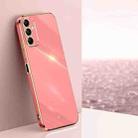 For Samsung Galaxy M14 5G XINLI Straight Edge 6D Electroplate TPU Phone Case(Hawthorn Red) - 1