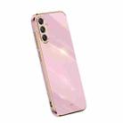 For Samsung Galaxy S23 FE 5G XINLI Straight Edge 6D Electroplate TPU Phone Case(Cherry Purple) - 1