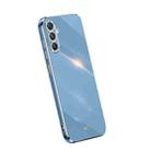 For Samsung Galaxy S23 FE 5G XINLI Straight Edge 6D Electroplate TPU Phone Case(Celestial Blue) - 1