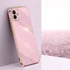 For Samsung Galaxy A05 XINLI Straight Edge 6D Electroplate TPU Phone Case(Cherry Purple) - 1