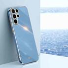 For Samsung Galaxy S24 Ultra 5G XINLI Straight Edge 6D Electroplate TPU Phone Case(Celestial Blue) - 1