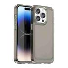 For iPhone 15 Pro Candy Series TPU Phone Case(Transparent Grey) - 1