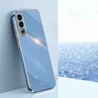 For Meizu 20 5G XINLI Straight Edge 6D Electroplate TPU Phone Case(Celestial Blue) - 1