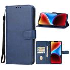 For iPhone 15 Plus Leather Phone Case(Blue) - 1