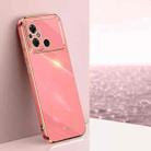 For Xiaomi Poco C55 4G XINLI Straight Edge 6D Electroplate TPU Phone Case(Hawthorn Red) - 1