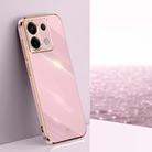 For Xiaomi Redmi Note 13 Pro XINLI Straight Edge 6D Electroplate TPU Phone Case(Cherry Purple) - 1