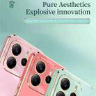 For Redmi Note 14 4G 163.25mm XINLI Straight Edge 6D Electroplate TPU Phone Case(Cherry Purple) - 3