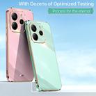 For Redmi Note 14 5G Global XINLI Straight Edge 6D Electroplate TPU Phone Case(Mint Green) - 2