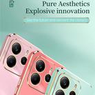For Redmi Note 14 5G Global XINLI Straight Edge 6D Electroplate TPU Phone Case(Mint Green) - 3