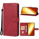 For Realme 11 5G Leather Phone Case(Red) - 1