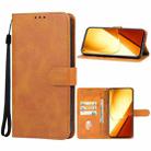 For Realme 11 5G Leather Phone Case(Brown) - 1