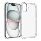 For iPhone 16 Plus Shockproof Non-slip Thickening TPU Phone Case(Transparent) - 1