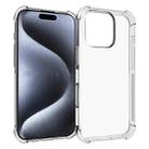 For iPhone 16 Pro Shockproof Non-slip Thickening TPU Phone Case(Transparent) - 1