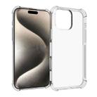 For iPhone 16 Pro Max Shockproof Non-slip Thickening TPU Phone Case(Transparent) - 1