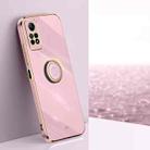 For Xiaomi Redmi Note 12 Pro 4G XINLI Straight Edge 6D Electroplate TPU Phone Case with Ring Holder(Cherry Purple) - 1