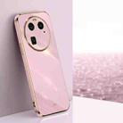 For OPPO Find X6 XINLI Straight Edge 6D Electroplate TPU Phone Case(Cherry Purple) - 1