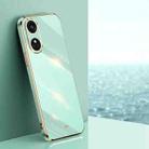 For OPPO Reno8 T 4G XINLI Straight Edge 6D Electroplate TPU Phone Case(Mint Green) - 1