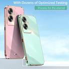 For OPPO A2 5G XINLI Straight Edge 6D Electroplate TPU Phone Case(Cherry Purple) - 2