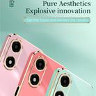 For OPPO A2X XINLI Straight Edge 6D Electroplate TPU Phone Case(White) - 3