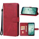 For Sharp Aquos Wish 3 Leather Phone Case(Red) - 1