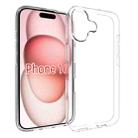 For iPhone 16 Waterproof Texture TPU Phone Case(Transparent) - 1