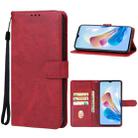 For ZTE Axon 40 Lite Leather Phone Case(Red) - 1