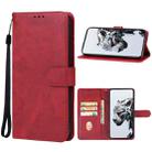 For ZTE nubia Red Magic 8S Pro Leather Phone Case(Red) - 1