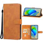 For ZTE Blade A72s Leather Phone Case(Brown) - 1