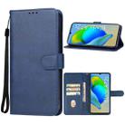 For ZTE Blade A72s Leather Phone Case(Blue) - 1