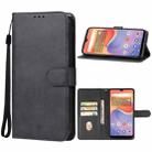 For ZTE ZMAX 11 Leather Phone Case(Black) - 1