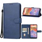 For ZTE ZMAX 11 Leather Phone Case(Blue) - 1