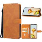 For ZTE Blade A73 5G Leather Phone Case(Brown) - 1