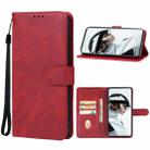 For ZTE nubia Red Magic 9 Pro Leather Phone Case(Red) - 1